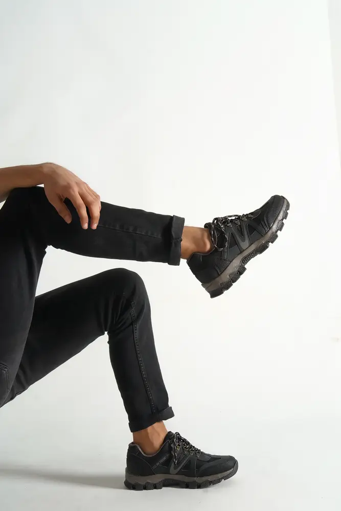 Outdoor Trekking Spor Erkek Ayakkabı Siyah Renk 3