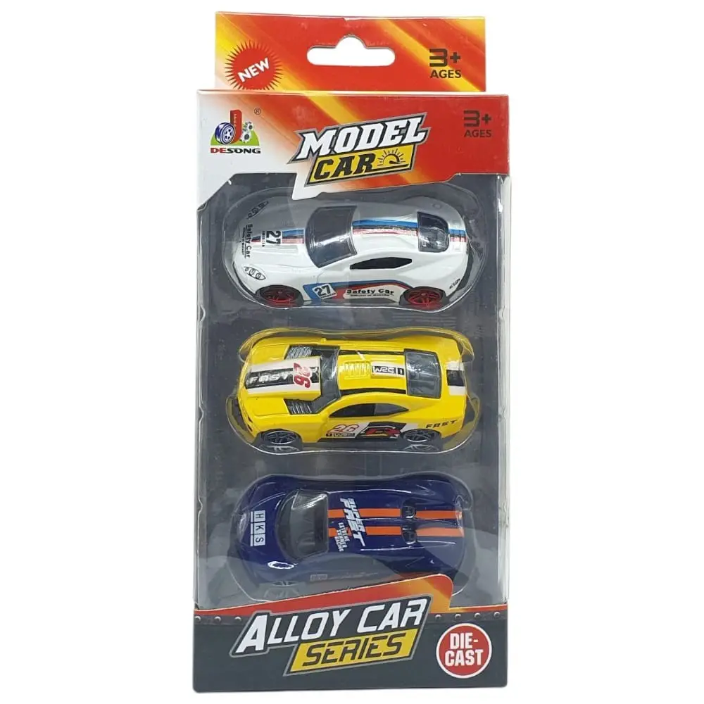 3'lü Araba Yarış Seti - Die Cast - DS045 - 1 ADET 5