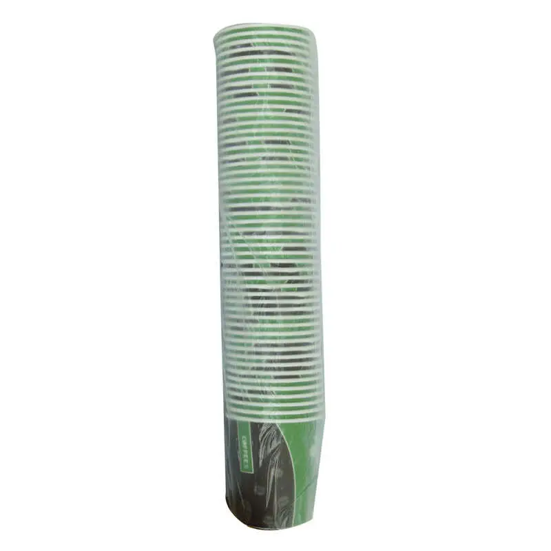 Karton Bardak 8 Oz Kullan At Çay Kahve Sıcak Kağıt Otomat Bardağı 50 li 1 Paket 4