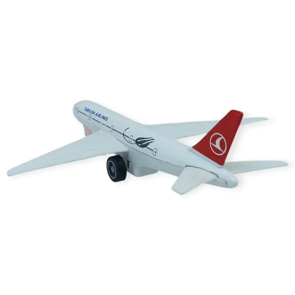 Çek Bırak Metal Yolcu Uçağı - 15 cm - Küçük Boy - 1 ADET 3