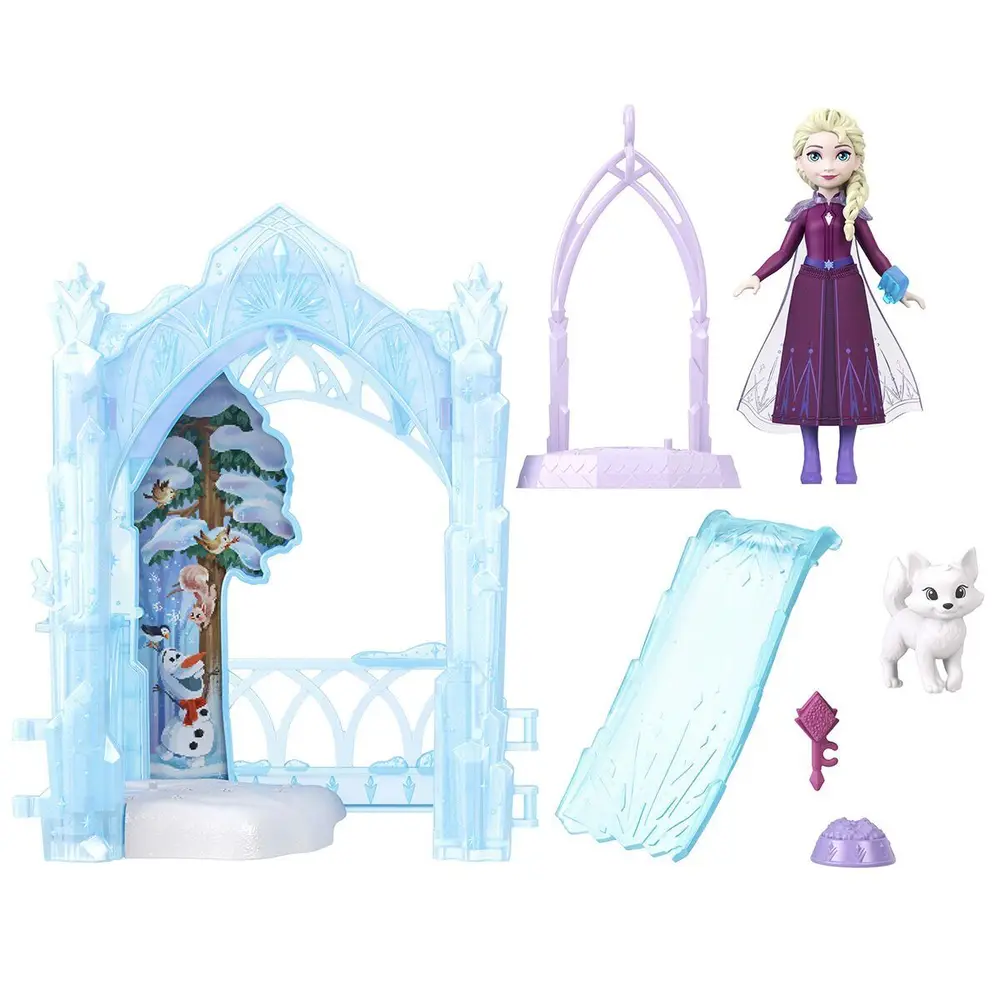 JFG29 Disney Frozen II Elsanın Mini Buzdan Kalesi 3