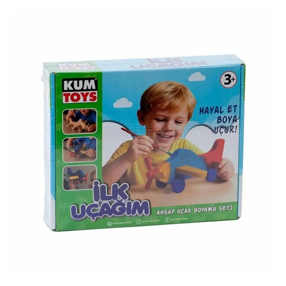 KM5869 KUMT İLK UÇAĞIM AHŞAP BOYAMA SETİ