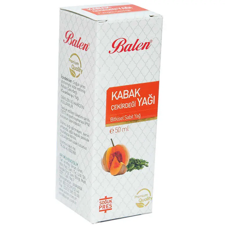 Kabak Çekirdeği Yağı Soğuk Pres 50 ML Cam Şişe 4