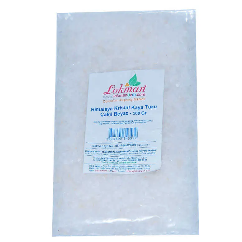 Yemeklik Himalaya Kristal Kaya Tuzu Çakıl Beyaz 500 Gr 3