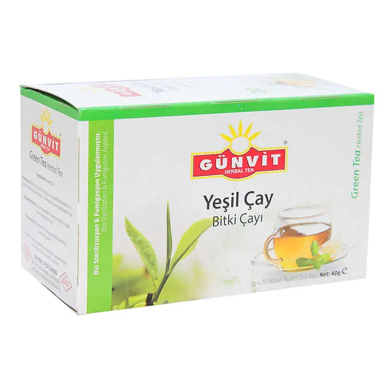 Yeşil Çay Bitki Çayı 20 Süzen Poşet 4