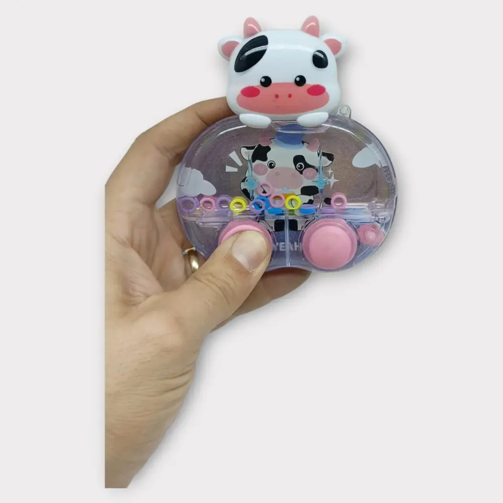 Işıklı Su Oyunu - H Geçirme - Fidget Oyun - Siyah İnek - 1 ADET 2