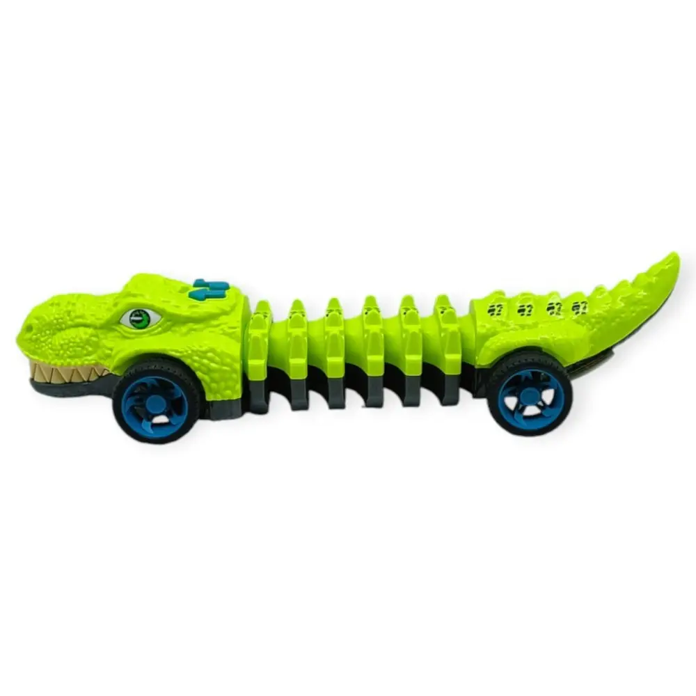 Timsah Araba - Otomatik Hareketli Sesli Işıklı 32 cm - Açık Yeşil Timsah - 1 ADET 2