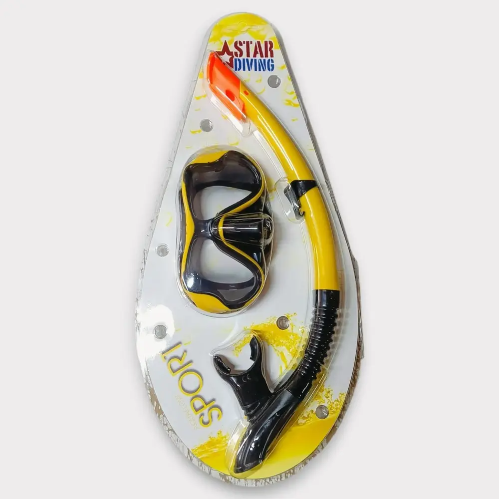 Dalış Maskesi ve Snorkel Yetişkin - 51715-SARI - 1 ADET 5