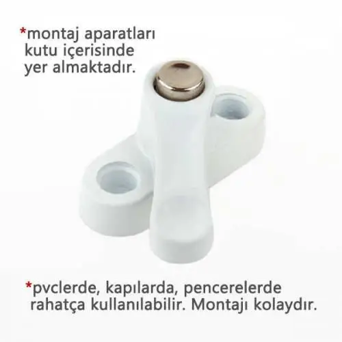 Pvc Kapı Pencere Emniyet Kilidi - Pimapen Kilidi - ÇELİK - 6 Adet
