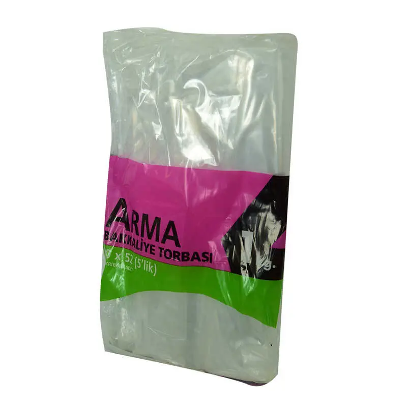 Naylon Torba Arma Şeffaf Bakkaliye Kuruyemiş Şeker Torbası 30x52 (5 lik ) Takribi 85 Adet 1000 Gr 3