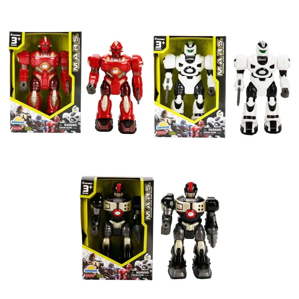 40757 SUN-HPK-ROBOT MARS ROBO SQUAD YÜRÜYEN IŞIK 18CM 3A 6