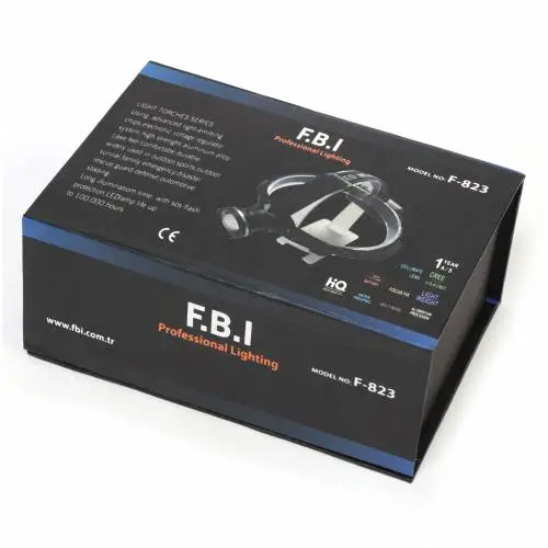 F.B.I F-823 XLM T6 LED Su Geçirmez Şarjlı Kafa Lambası 4