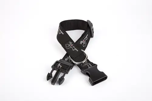 Köpek Desenli Dokuma Köpek Boyun Tasması 3 cm x 36-60 cm