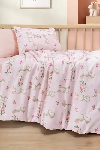 Bebek Nevresim Takımı Mopsy Somon
