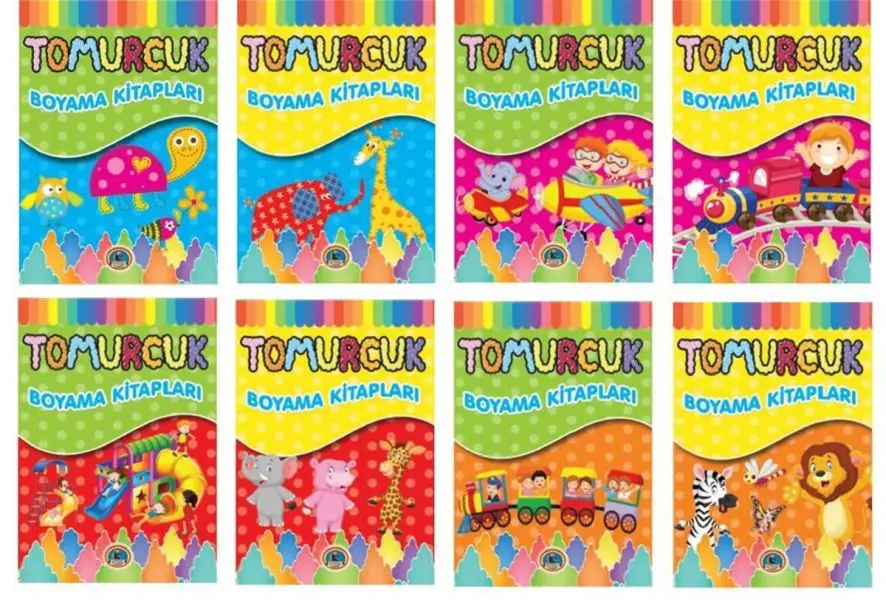 Tomurcuk Boyama ları (8  Takım)