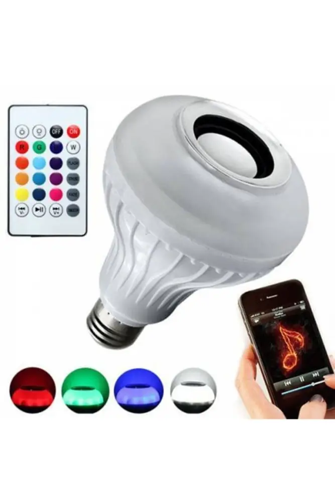 Kumandalı Bluetooth Disco Ampul RGB 5