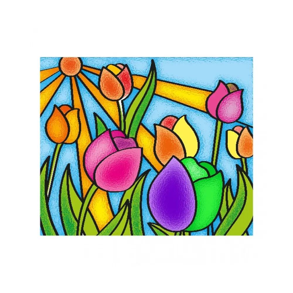 5001 KumT Cam Vitray - Glass Painting / +6 yaş 5