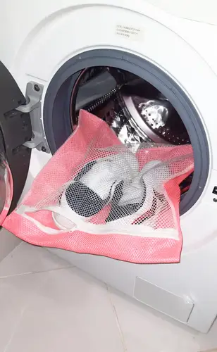 Pembe Fermuarlı - Hassas Çamaşır Terlik Ayakkabı Yı Filesi Büyük Boy