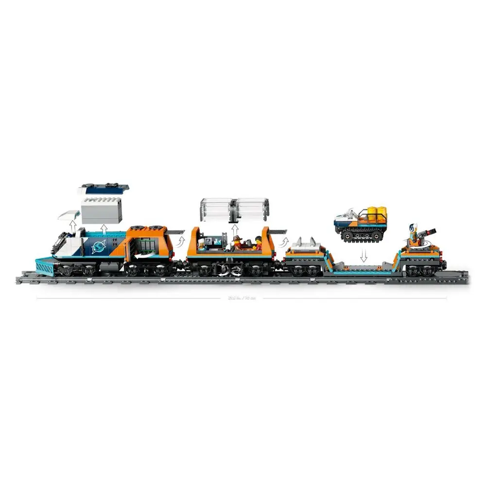 60470 Lego City Kaşif Treni 1517 parça +7 yaş 3