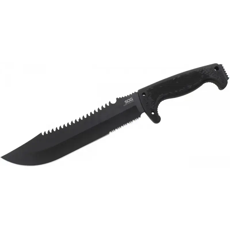 Sog F03T Kamp Tırtıklı Testereli Outdoor / Bıçak 39 cm - Kauçuk Saplı