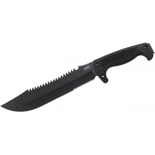 Sog F03T Kamp Tırtıklı Testereli Outdoor / Bıçak 39 cm - Kauçuk Saplı