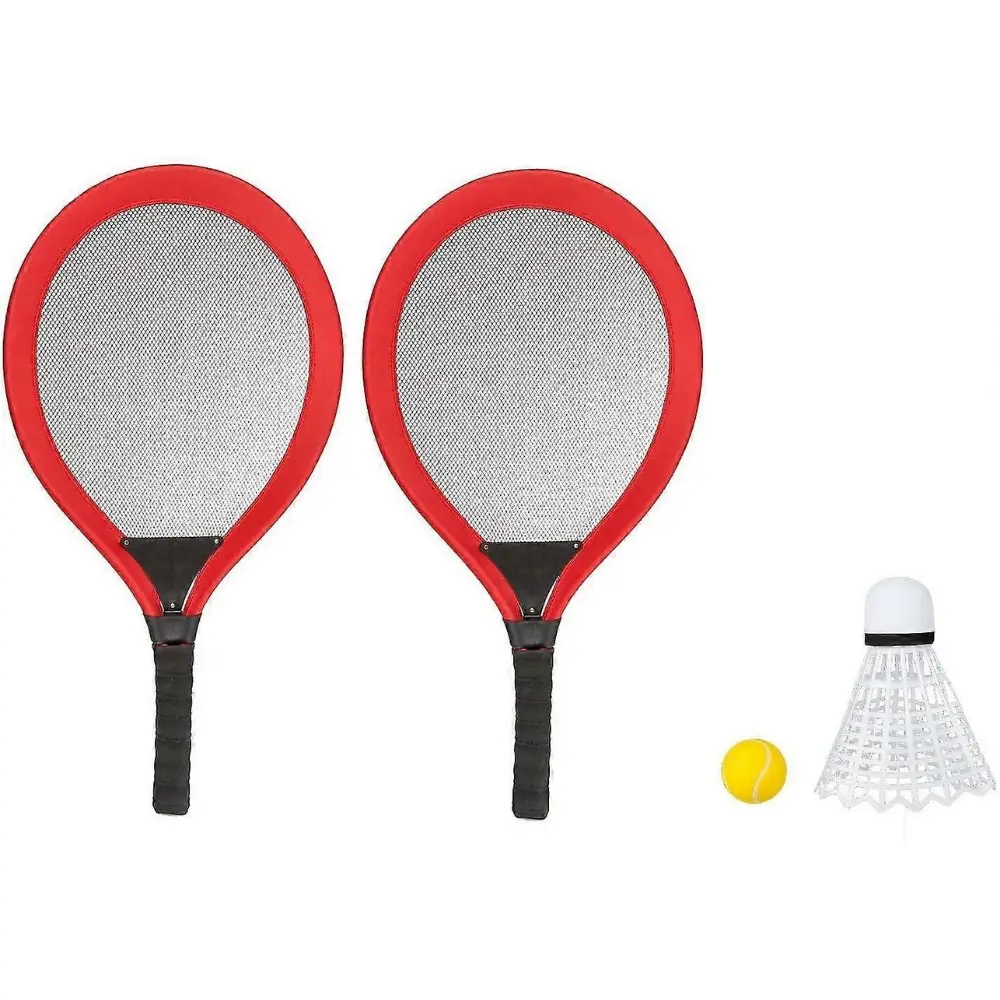 Badminton Seti ve Tenis Topu - RKT-35 - Kırmızı - 1 ADET 2