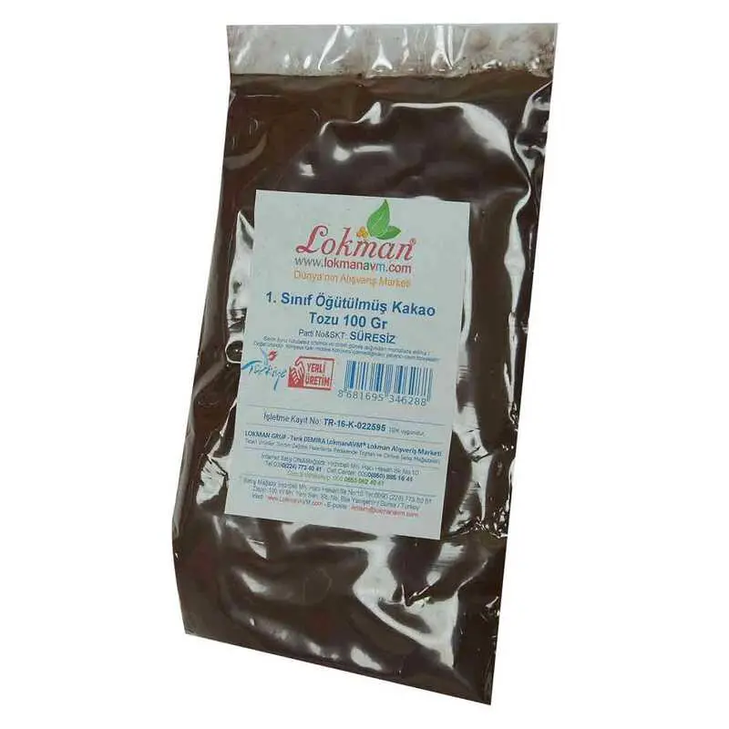 1. Sınıf Öğütülmüş Kakao Tozu 100 Gr Paket 4