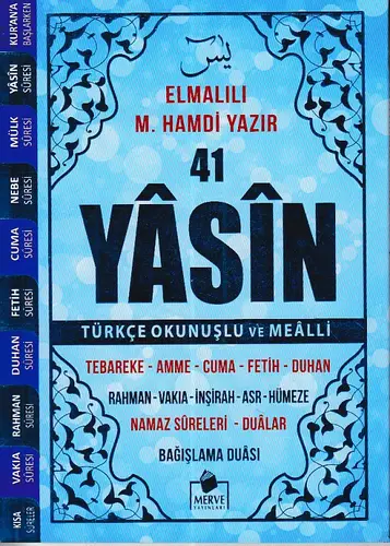 41 Yasin Çanta Boy Türkçe Okunuşlu ve Mealli Mi Kapak