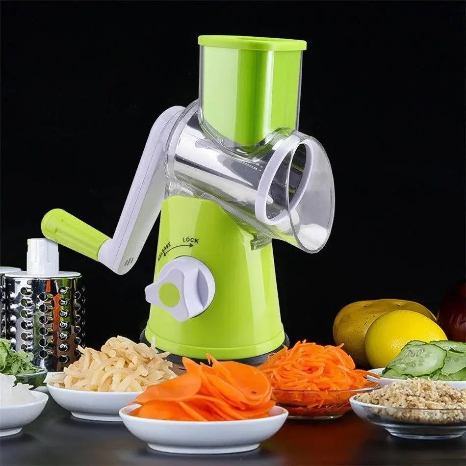 Tutma Kollu Çevirmeli Pratik Rulo Rende Drum Grater 4