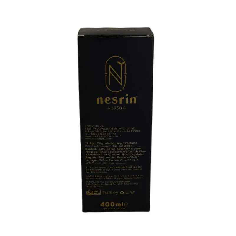 Amber Kolonyası 80 Derece Özel Seri Kutulu Pet Şişe 400 ML - Eau De Cologne 3