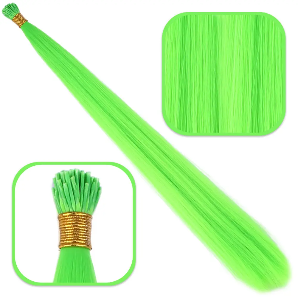Fiber Sen Boncuk Kaynaklık Renkli / Neon Yeşil / 100 Adet