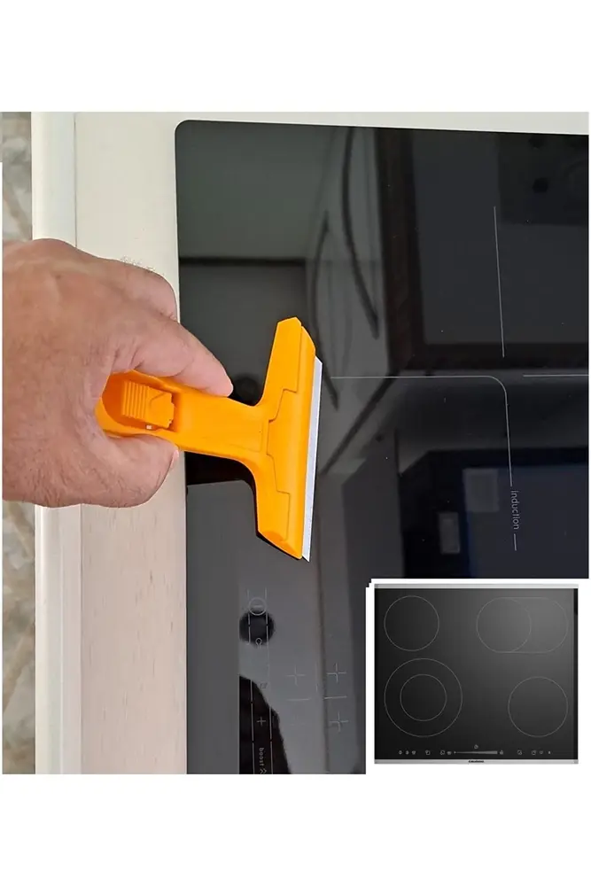 Çok Fonksiyonlu Profesyonel Cam Kazıma Bıçağı 2 Adet Yedek Bıçak Hediyeli 3