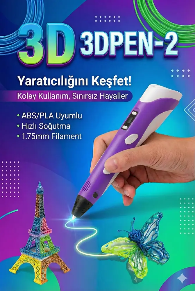 Üç Boyutlu Yazıcı 3D Kalem Pen Printer 4