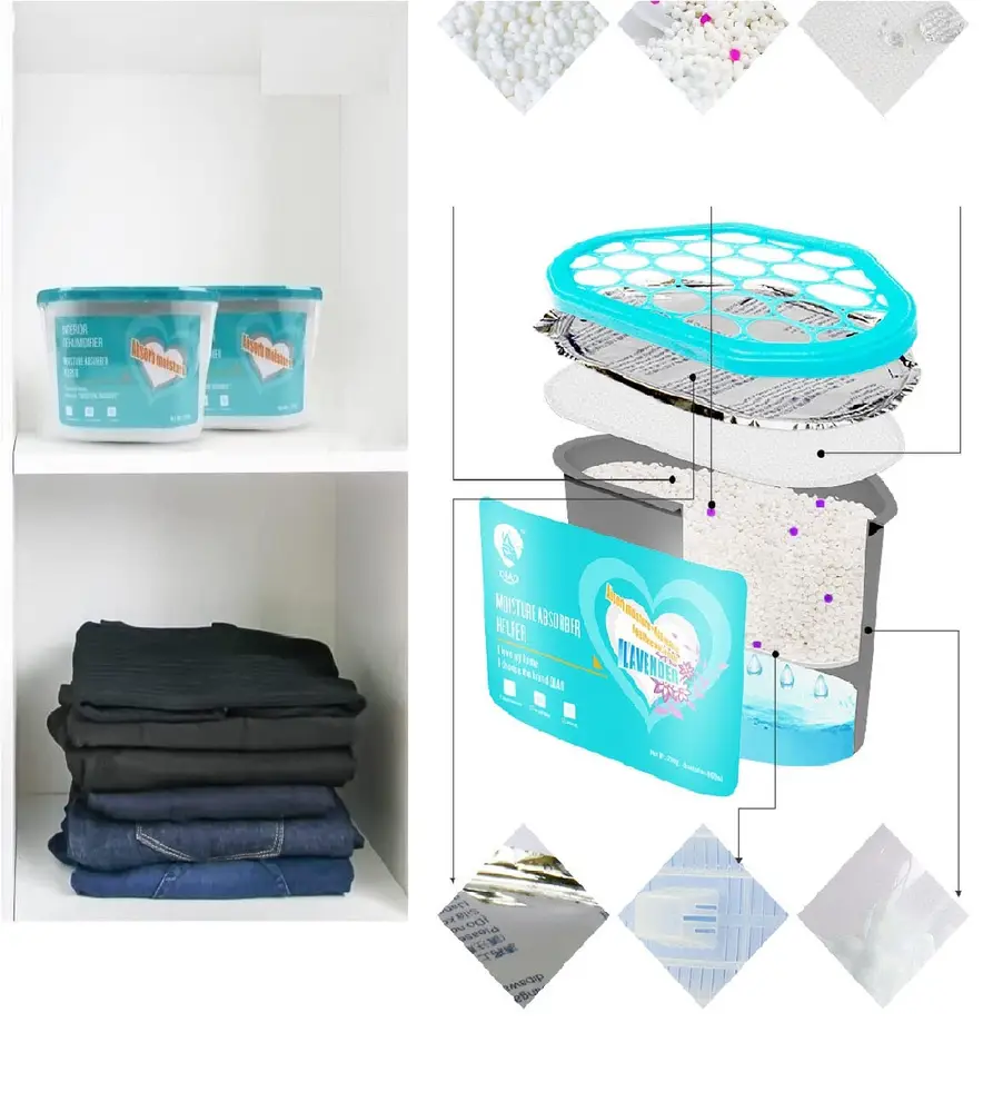 600 ML Nem Alıcı Rutubet Aparat - Limonlu Mutfak Sn Banyo Küf Koku Alıcı Granül