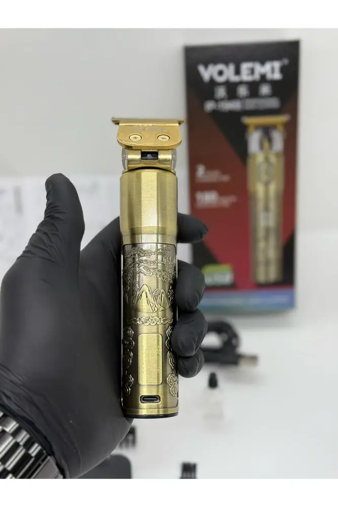 IP-1949 Şarj Göstergeli Sakal Lazer Öncesi Vücut Ense Çizim Kişisel Bakım Aletleri Sıfıra Yakın Tıraş 5