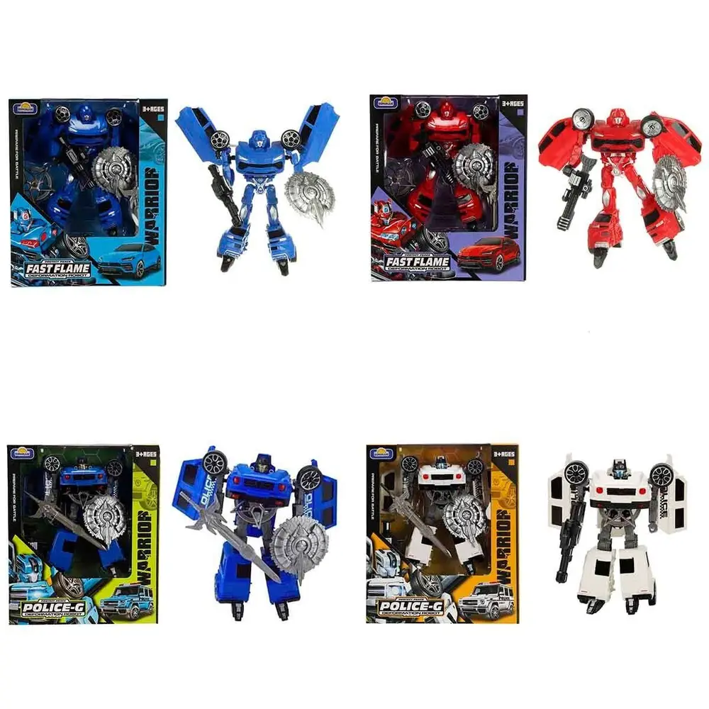 5039 SUN-YFN-ROBOT TRANSFORMER POLICE-G/FAST FLAME 2R 2A 2