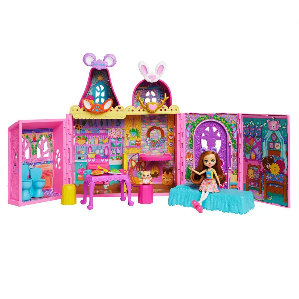 HXL53 Enchantimals Ana Karakter Bebekler Evi 2