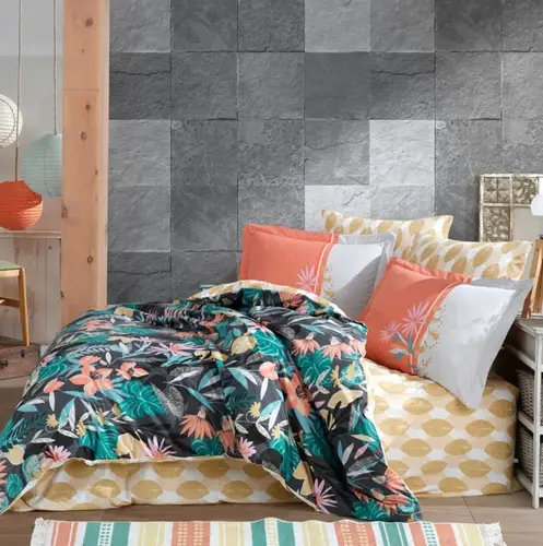 Kingsize Poplin Nev a Oranj