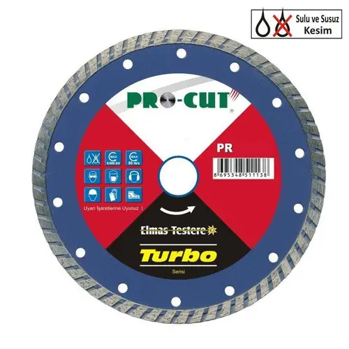 Prut AB 180 mm Turbo Kanallı Elmas Testere