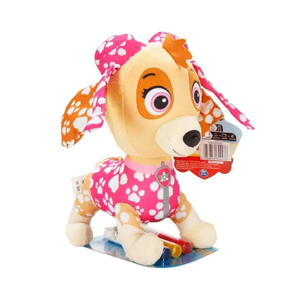 64446 SUN-HTI-SBR-FİGÜR PELUŞ PAW PATROL DOODLE PUPS BOYAMA KALEMLİ PAW 3A 3