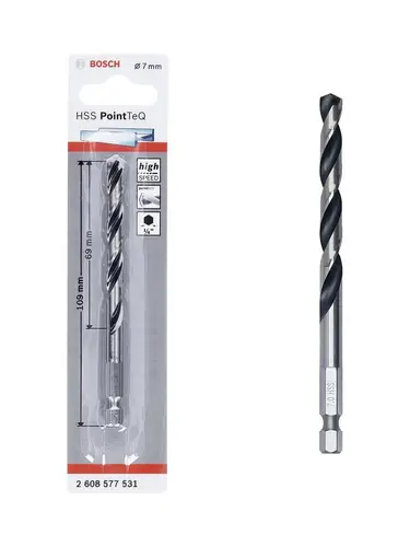 Pointteq Altıgen Şaftlı Hss Matkap Ucu 7 mm