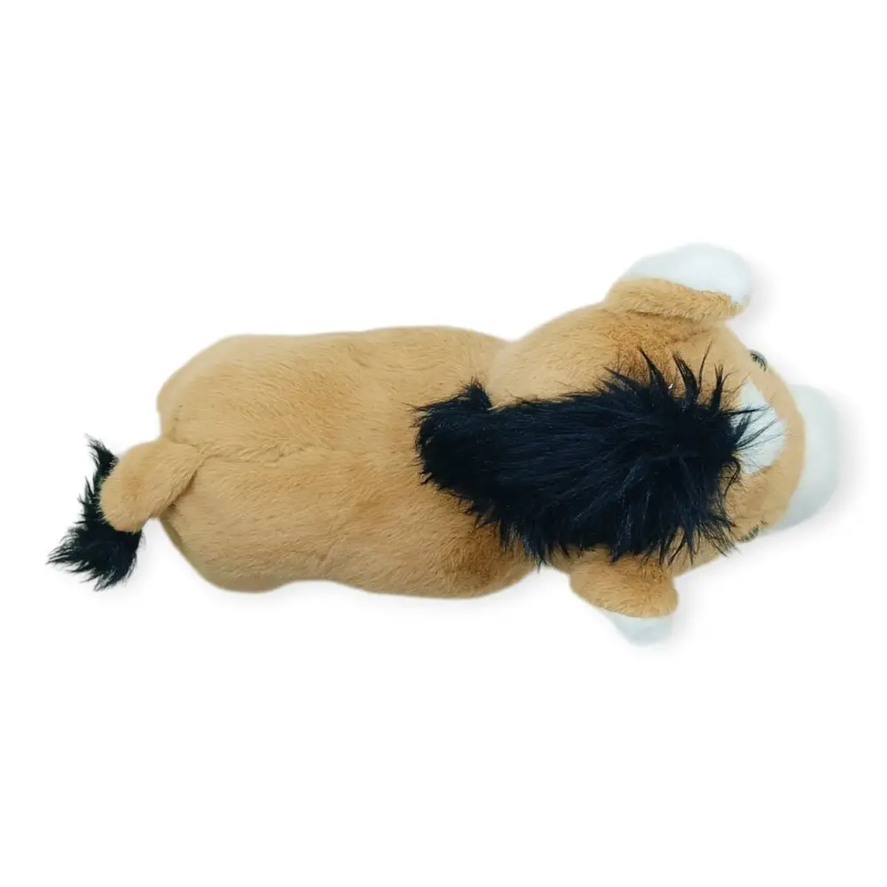 Peluş Hayvanlar Sesli 30 cm At - Koyu Kahverengi - 1 ADET 5