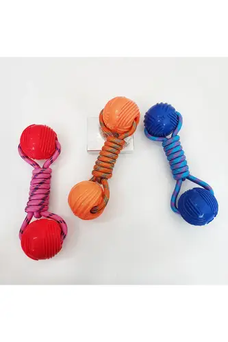 Karamel Örgü Köpek Oyuncak 23 cm Renkli
