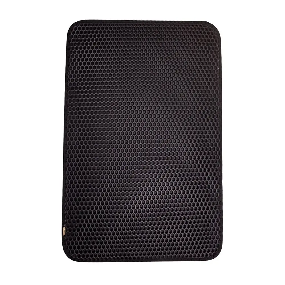 Kum Toplayıcı Fonksiyonel Kedi Paspası Altıgen 37-50 cm Siyah 3