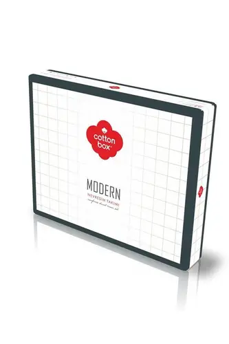 Modern Çift Kişilik Nevresim Takımı Root Vizon