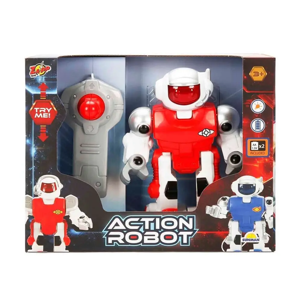 6534 SUN-SABC-ZAP-KK MİNİ ACTION ROBOT IŞIKLI 2A 6