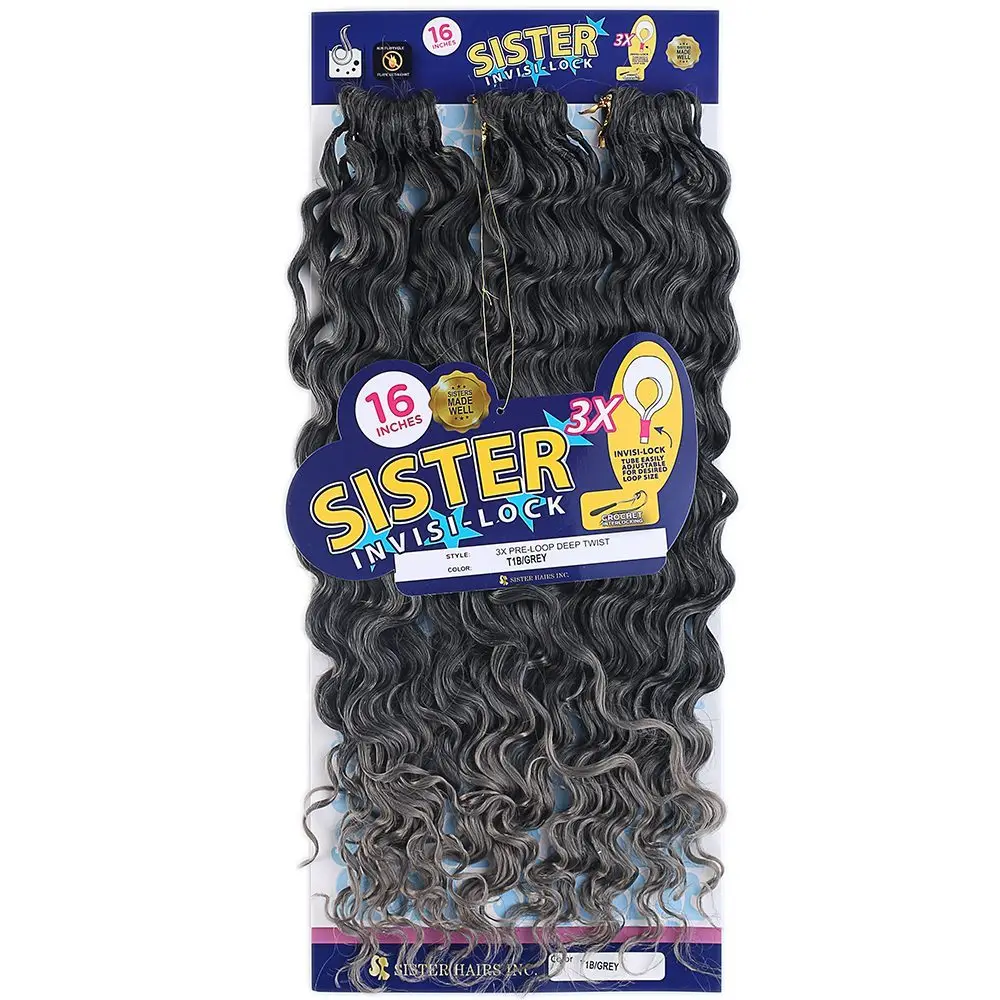 Afro Daası / Siyah Gri Ombreli T1B/Grey 3