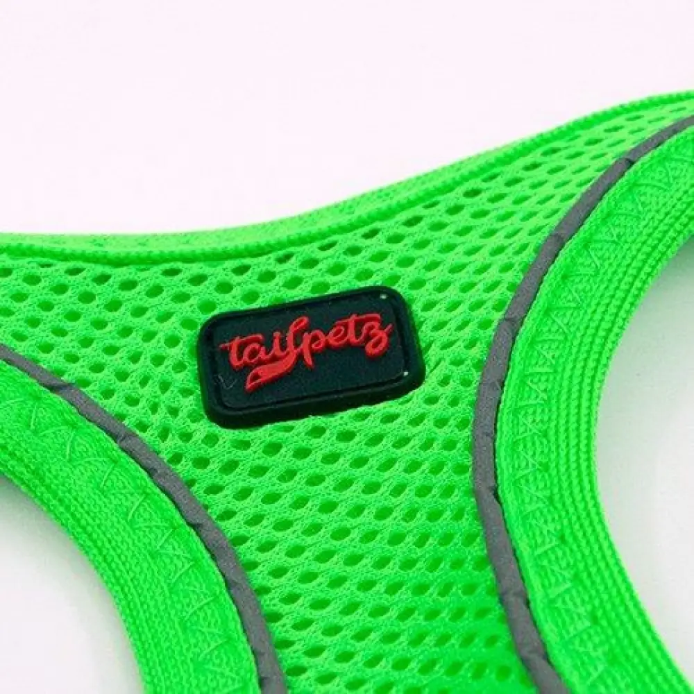 Köpek Göğüs Tasması XSmall 32x36 cm Neon Yeşil 6