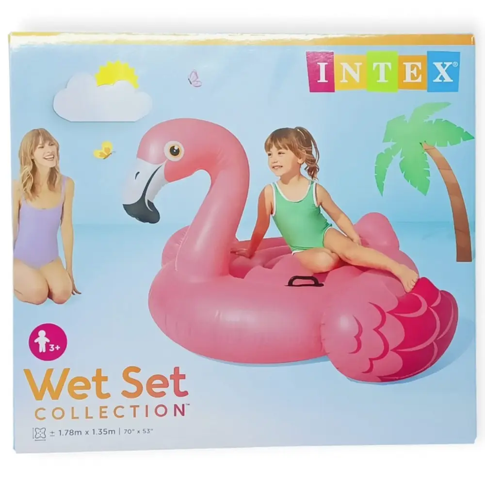 Pembe Flamingo Deniz & Huz Binici Git si (178 cm x 135 cm) - 1 ADET 2