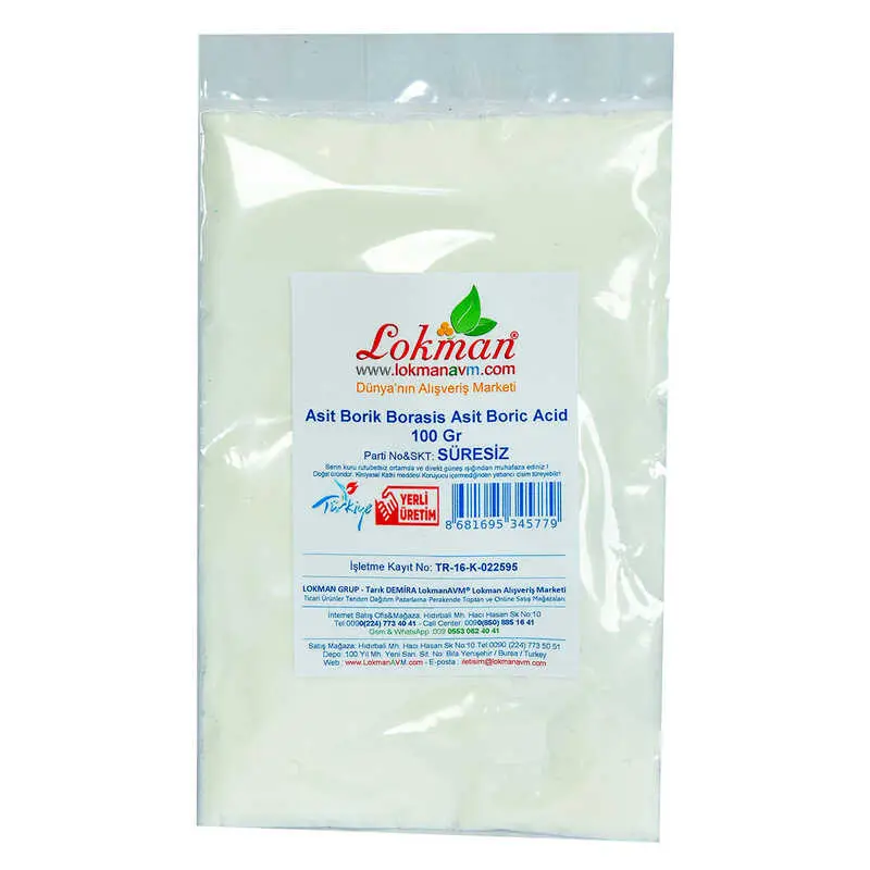 Asit Borik Borasis Asit Boric Acid 100 Gr Paket 3